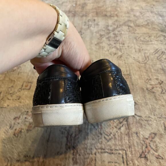 TAFT Sneaker Black Woven Leather EU 39 Low Top Men's Casual Lace-up Sneaker - Picture 9 of 13